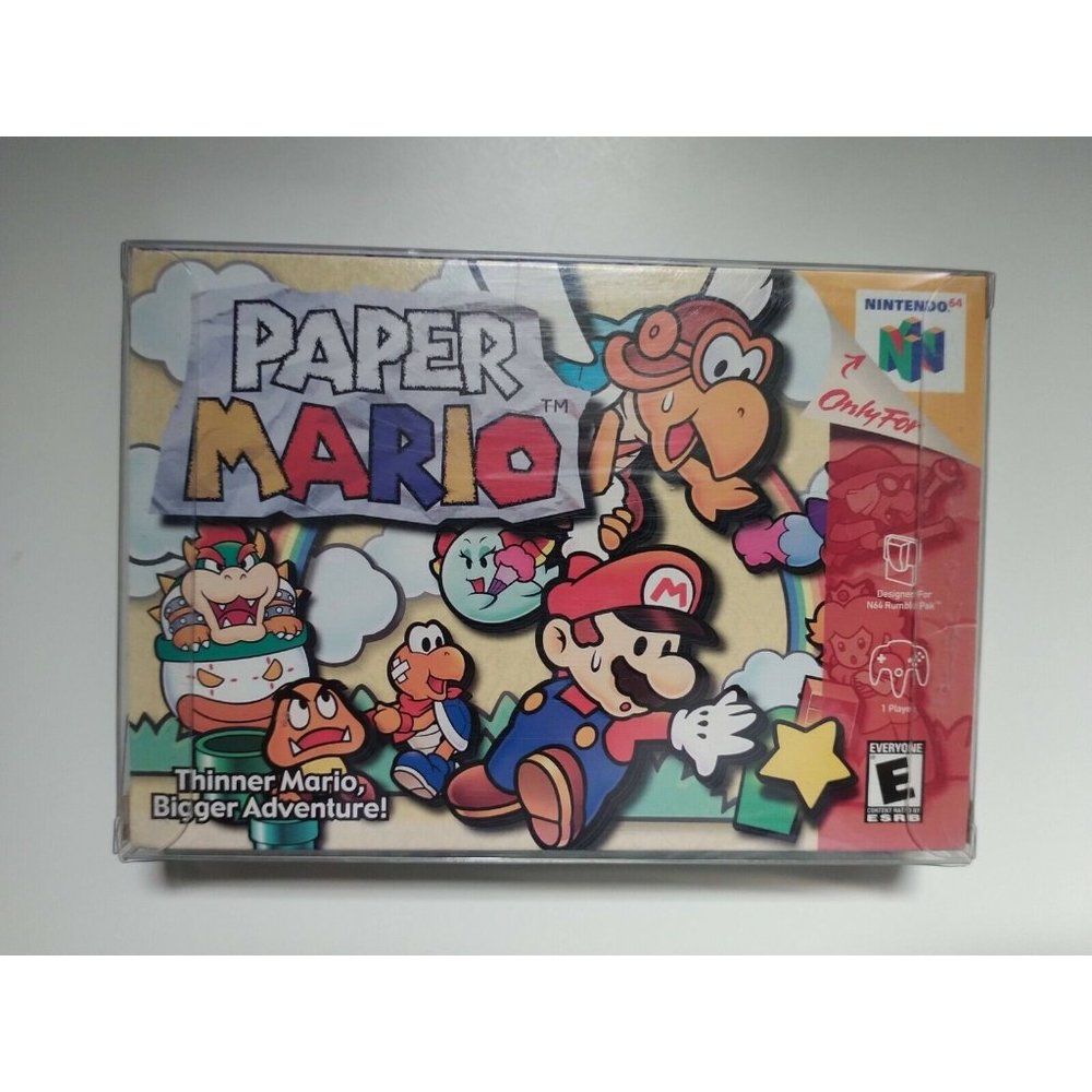 Paper Mario 64 Nintendo 64 N64 CIB Complete In Box Authentic and Very Rare!